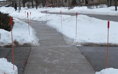 snow plowing stakes|Reflective Driveway Markers: What You Need to Know .